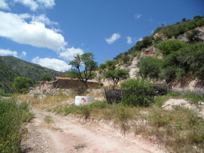 One of the water tanks used for irrigation