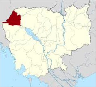 The Banteay Meanchey Province in Cambodia