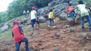 Rock Climbing Activity at the summer camp