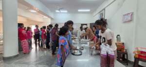 Wholesome Meals being distributed