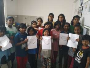 The sibllings at their activity at Counselling