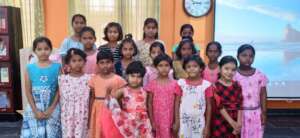 17 new girl children who got admitted to our Home
