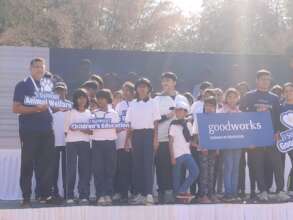 Children participated in the run 'Goodworks'