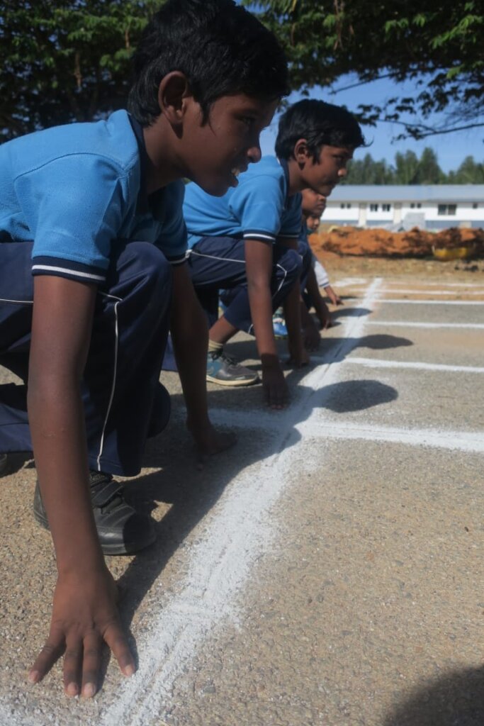 Our children participating in the sports day