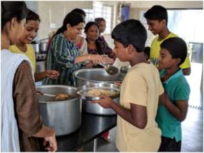 Volunteers at New Home