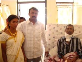 Patient with newly wedded couple (son & wife)