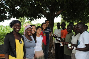 Distribution of vegetable seeds to Palema youth