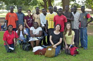 GROW interns with the Palema Youth Group