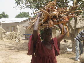 Collecting wood for cooking