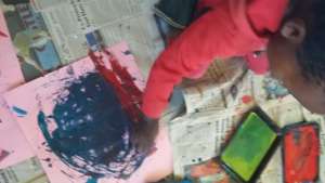 Wheeling through to paint to discover colour!