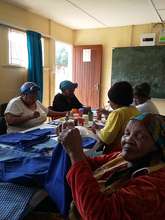 Riebeeck East Centre hard at work sewing bags