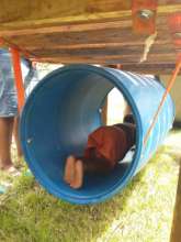 Our kids took the barrel like fishes to water
