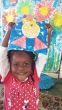 Another very happy little artist!
