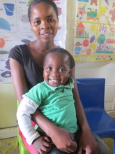 Patricia and her cute as a button Thobelani
