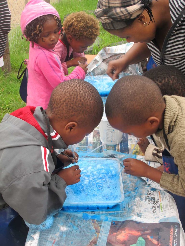 Feed & Teach 34 children age 0-4 in S/Afr village