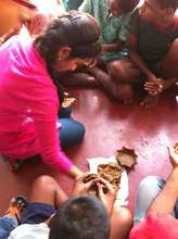 Clay modelling at the Boys Home