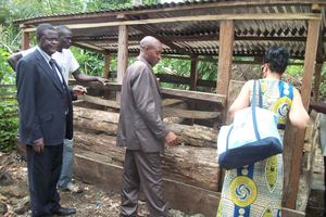 NCIG BoD members Mr Fabian & Mr Kimka inspect pen