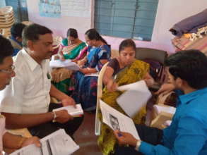 Group discussion during training