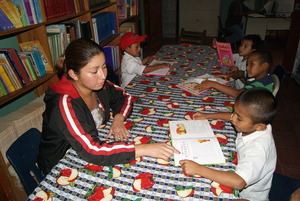 Reading comprehension activities in Quebrada Honda