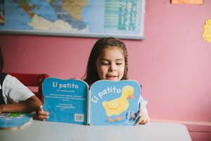 Student Reading during Library Time
