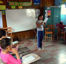 Adriana shares a story that she wrote in class