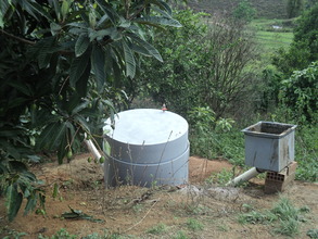 Biodigester with gas