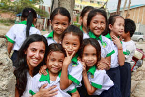 Shoug with PIO Students