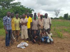 It was a team effort to plant all the plots