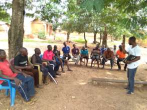 Community training about fall armyworm.
