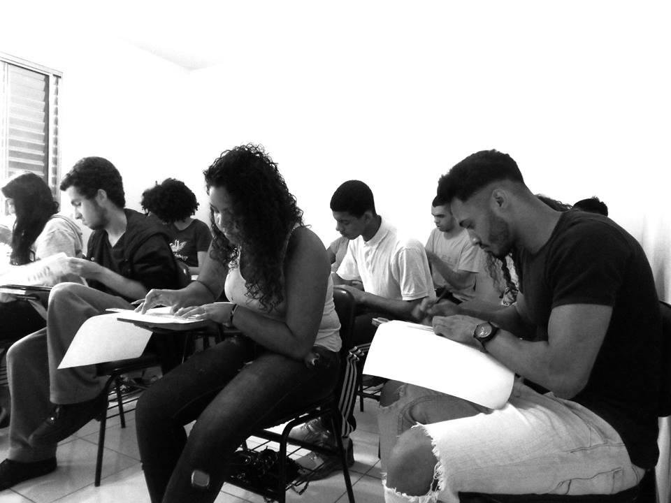 Youths in a classroom