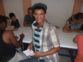 One of our Youths at a Training Session