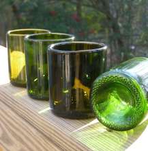 Sample Recycled Glass Bottle Candle Holders