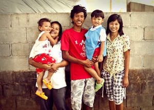 A Step Ahead supported widow and her family.