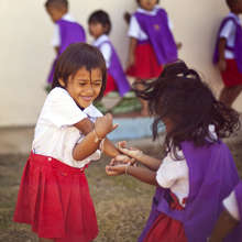 Children playing at a Child Development Center.
