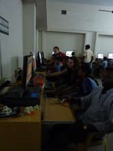 TSC Students Teaching in Lab in India in 2010