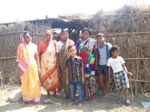 Friends  who helped Kanta (extreme left) get loan
