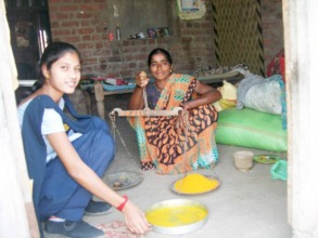 Customers buying home processed turmeric powder