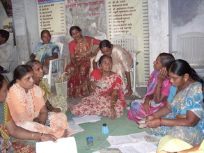 Committee members disbursing money