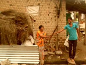 The young nephew helping Kamal with daily chores