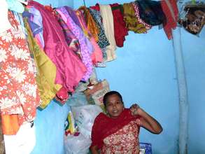 View of all the clothes stitched by Vandana