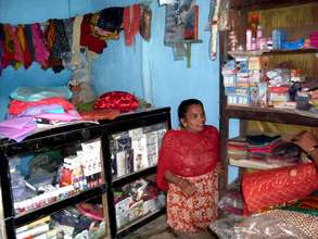 Variety of things being sold from her shop