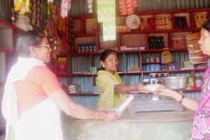 Daily buisness and the stocked shop