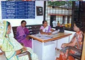 Mangala discussing issues at the Friendship Centre