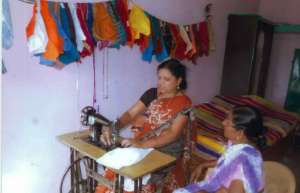 Started her tailoring business again