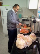 Nutritious lunch being prepared