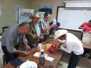 Community Members Learning to Make WAPI's
