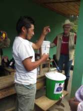 Guillermo Explaining about Water Pasteurization