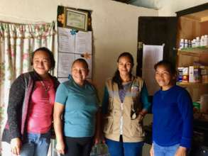 Anna Maria and friends at her community pharmacy