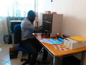 At work in the laboratory