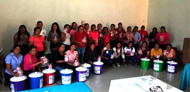 Health volunteers who manage pharmacies.
